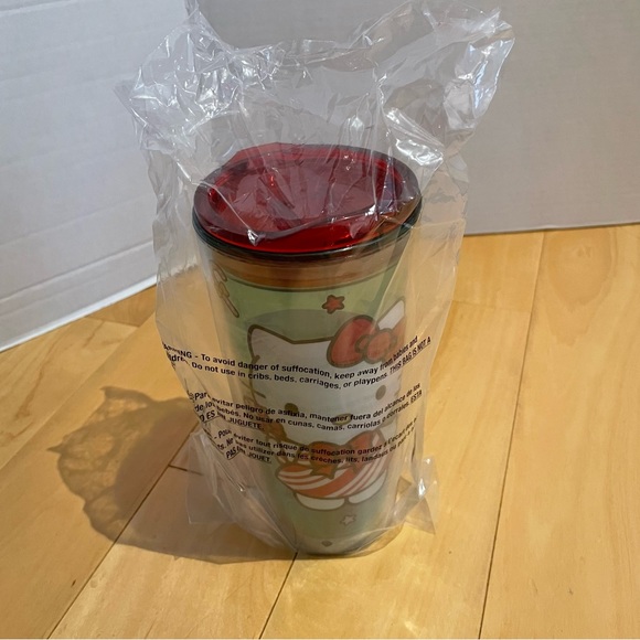 New hello kitty holiday candy canes acrylic mug - Picture 3 of 5